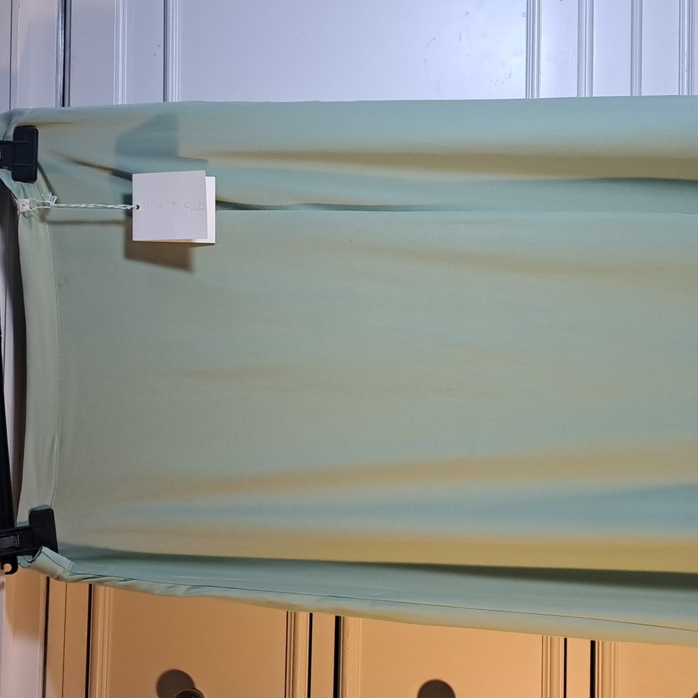 HATCH Silk Wrap Maxi Skirt Pastachio Green Women's Size Small NWT